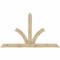 Ekena Millwork Richland Rough Sawn Timber Gable Bracket, Douglas Fir, 96"W x 56"H x 2"D x 6"F, 14/12 Pitch GBW096X56X0206RIC00RDF - alternate 1
